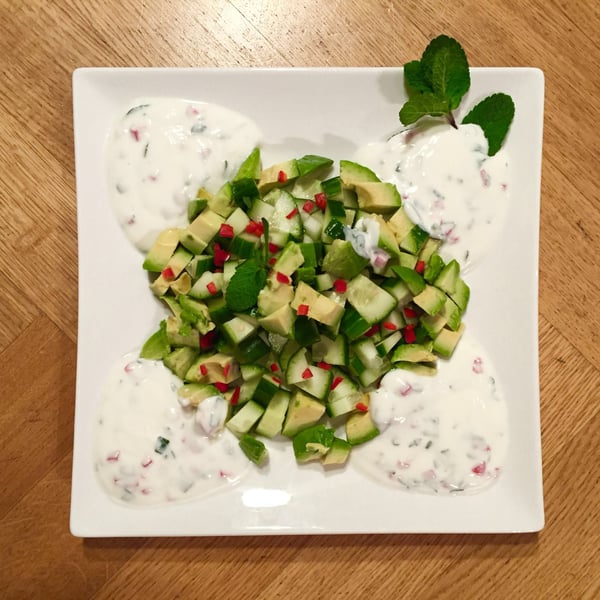 avocado gurekn salat